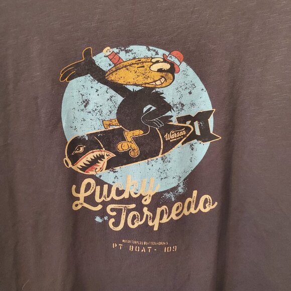 Warson Motors Lucky Torpedo Carbone Long Sleeve T-Shirt- Sz XL - Picture 2 of 7